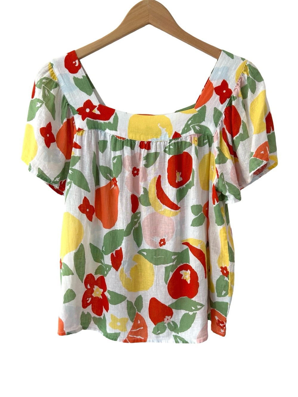 Rails women’s Harley Top S fruit bunch linen blend citrus